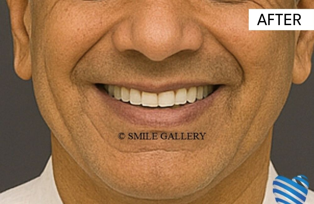 After: full mouth rehabilitation, All-on-4 case 1