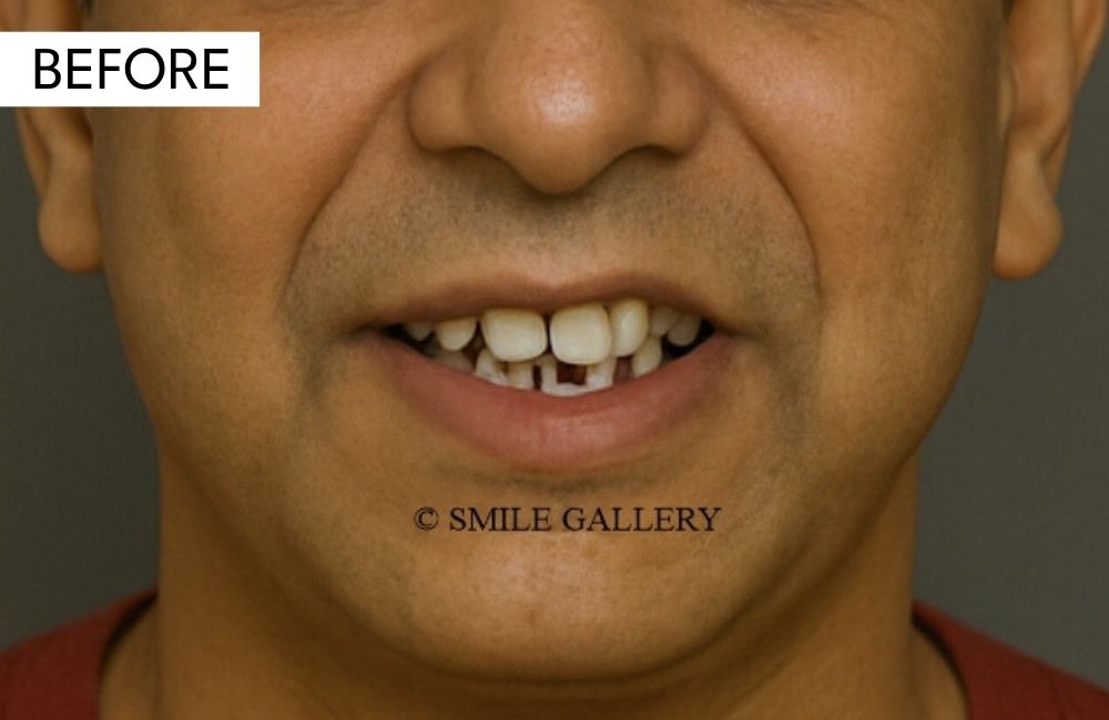 Before: full mouth rehabilitation, case 3