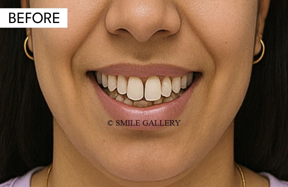 Porcelain veneers result — angle 1